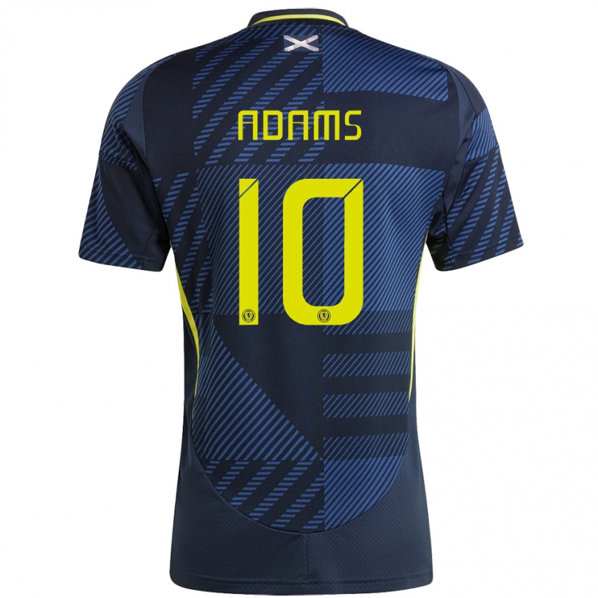 Kids Football Scotland Ché Adams #10 Dark Blue Home Jersey 24-26 T-Shirt Nz