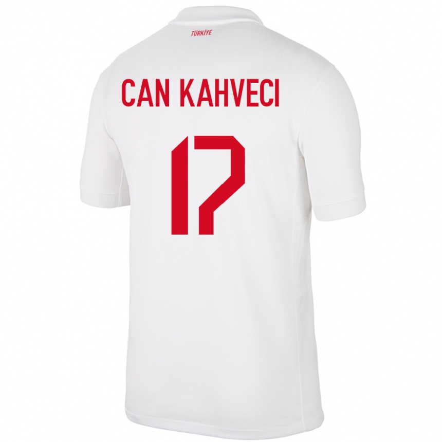 Kids Football Turkey İrfan Can Kahveci #17 White Home Jersey 24-26 T-Shirt Nz