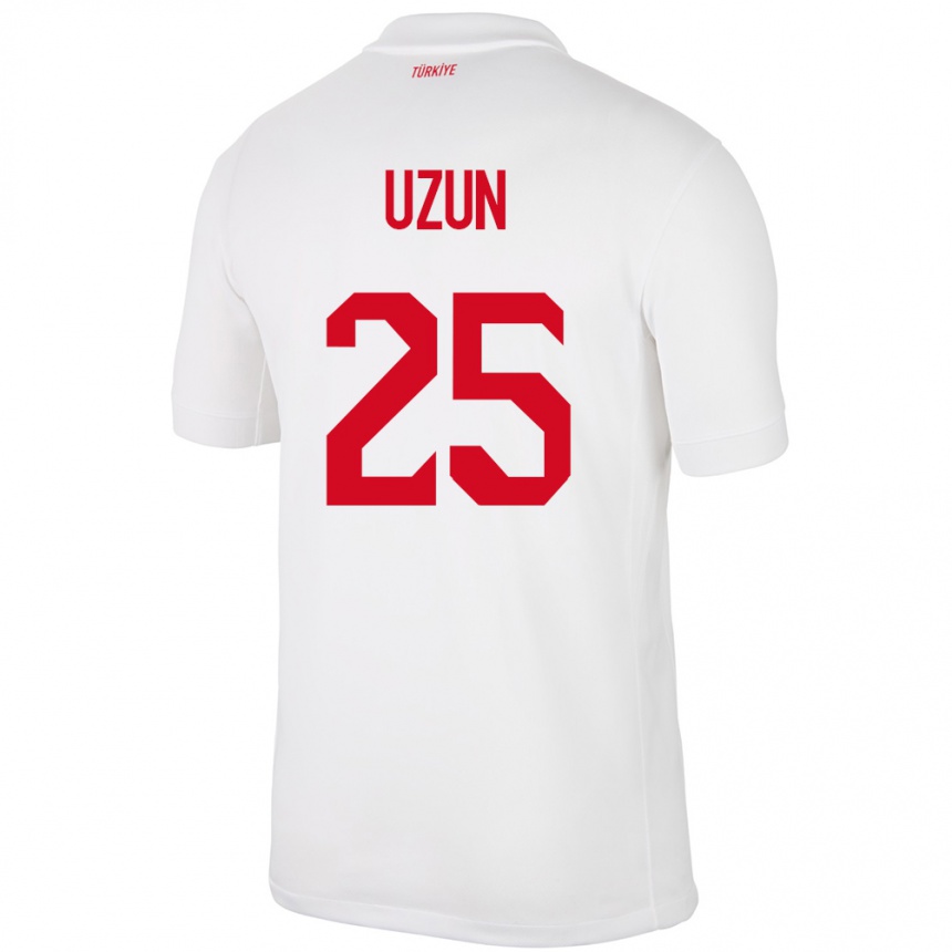 Kids Football Turkey Can Uzun #25 White Home Jersey 24-26 T-Shirt Nz