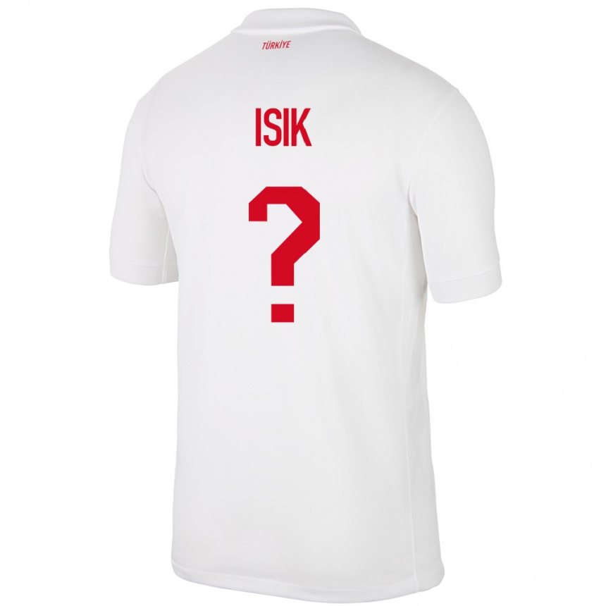 Kids Football Turkey Emre Işık #0 White Home Jersey 24-26 T-Shirt Nz