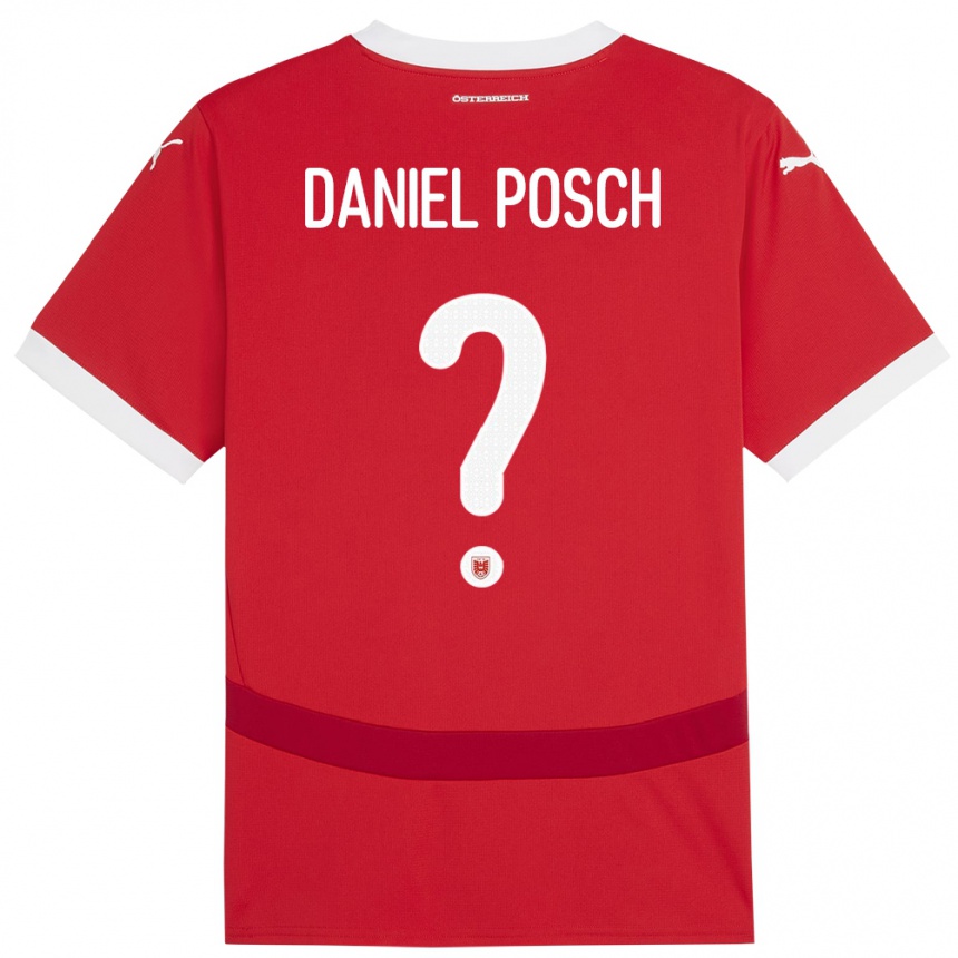 Kids Football Austria Daniel Posch #0 Red Home Jersey 24-26 T-Shirt Nz