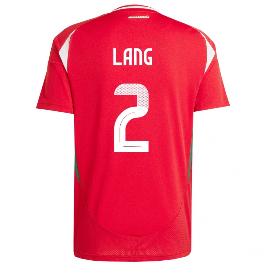 Kids Football Hungary Ádám Lang #2 Red Home Jersey 24-26 T-Shirt Nz