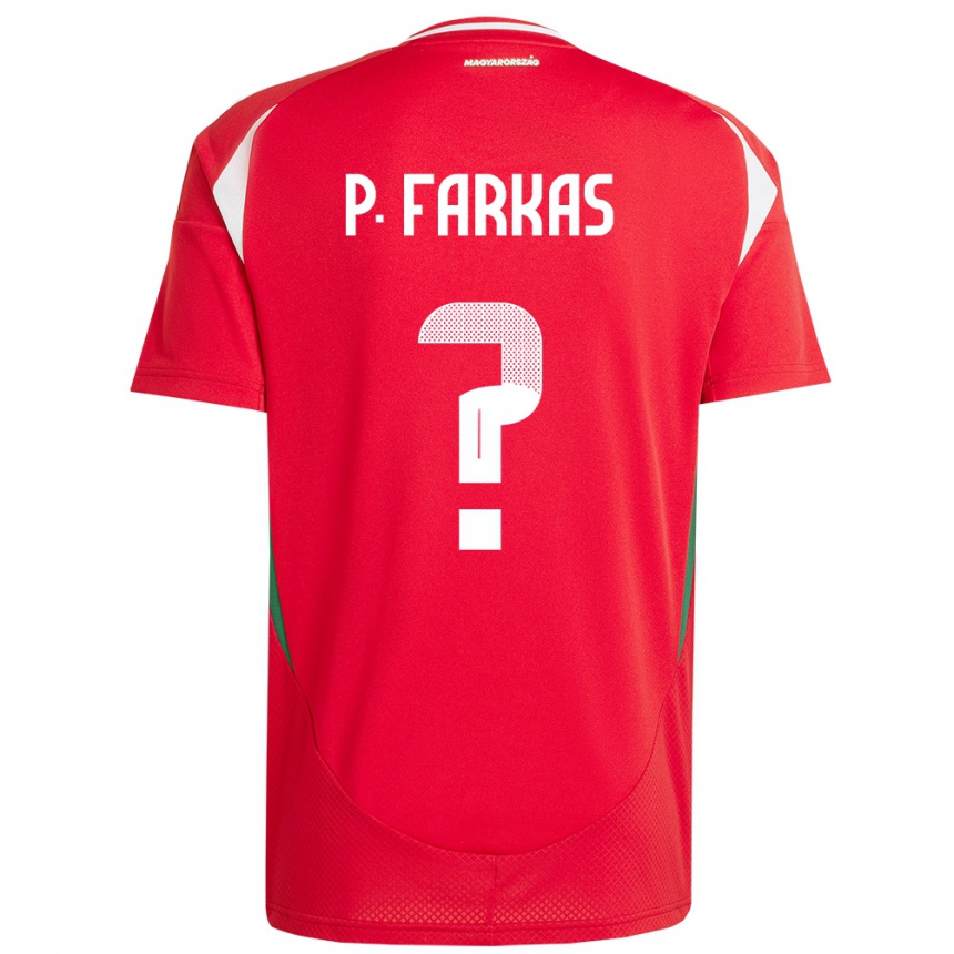 Kids Football Hungary Patrik Farkas #0 Red Home Jersey 24-26 T-Shirt Nz