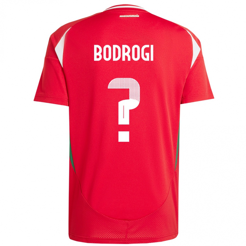 Kids Football Hungary Bence Bodrogi #0 Red Home Jersey 24-26 T-Shirt Nz