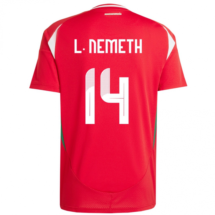 Kids Football Hungary Loretta Németh #14 Red Home Jersey 24-26 T-Shirt Nz