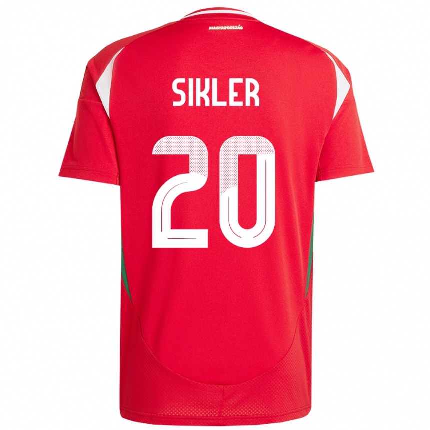 Kids Football Hungary Kinga Sikler #20 Red Home Jersey 24-26 T-Shirt Nz