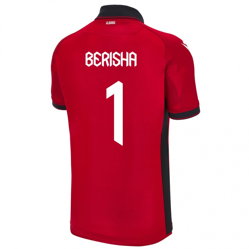 Kids Football Albania Etrit Berisha #1 Red Home Jersey 24-26 T-Shirt Nz