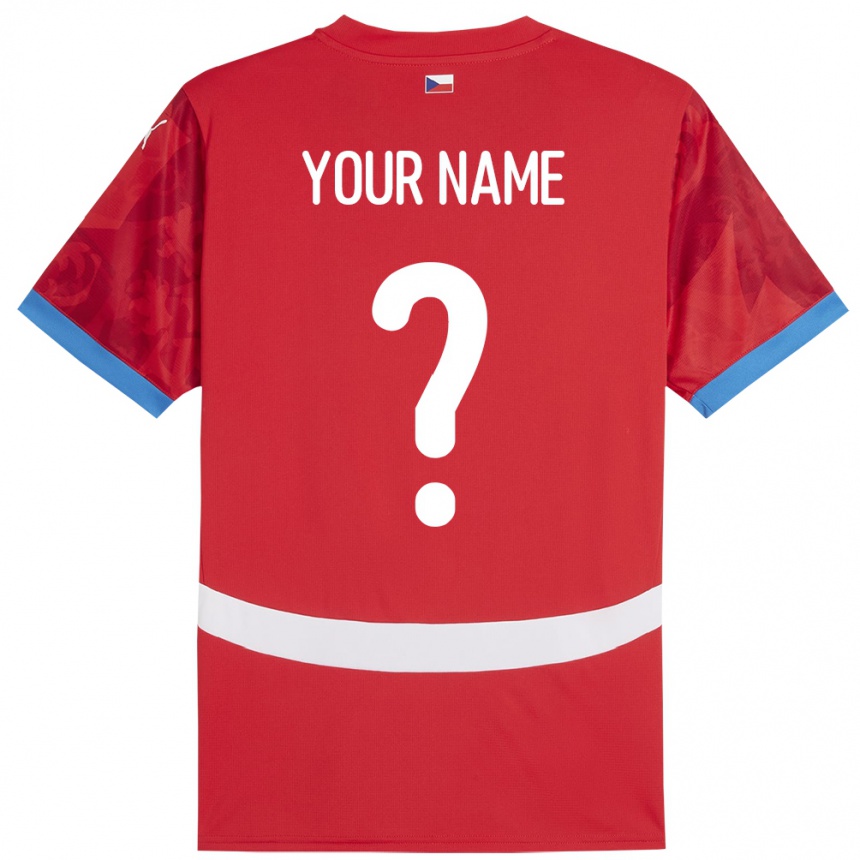 Kids Football Czech Republic Your Name #0 Red Home Jersey 24-26 T-Shirt Nz