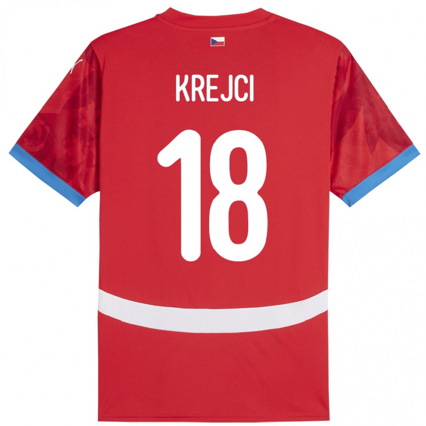 Kids Football Czech Republic Ladislav Krejci #18 Red Home Jersey 24-26 T-Shirt Nz