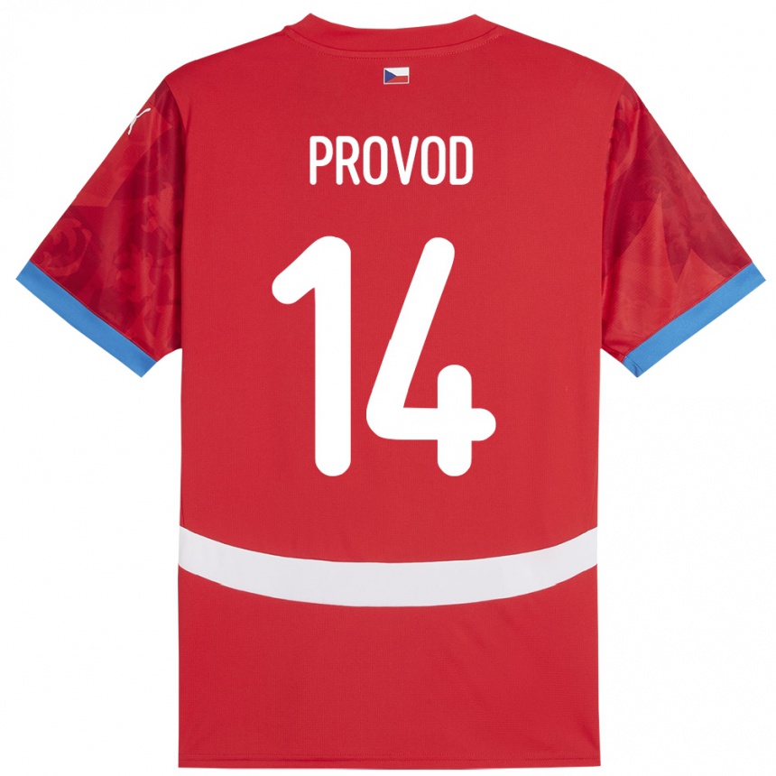 Kids Football Czech Republic Lukas Provod #14 Red Home Jersey 24-26 T-Shirt Nz