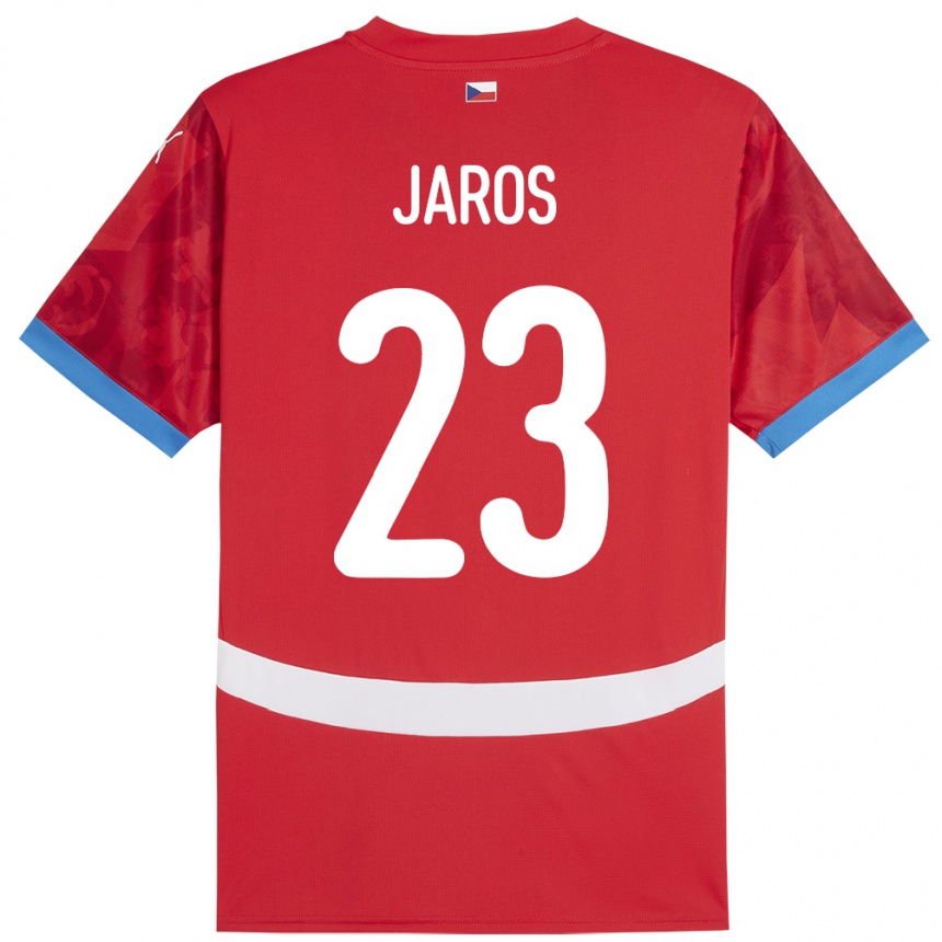 Kids Football Czech Republic Vitezslav Jaros #23 Red Home Jersey 24-26 T-Shirt Nz