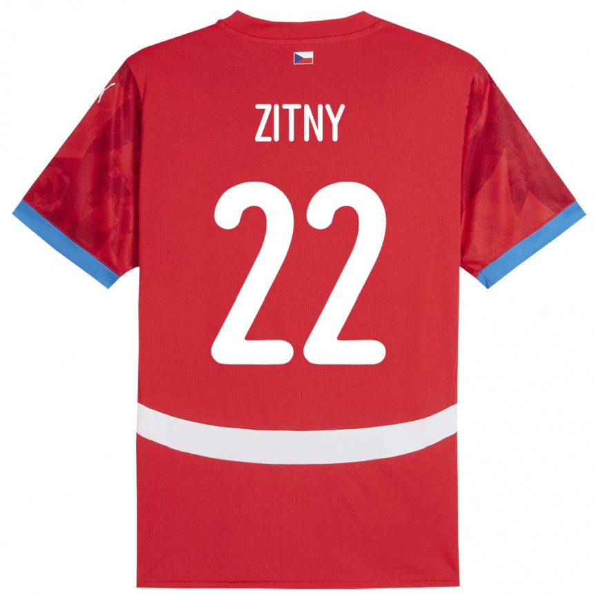 Kids Football Czech Republic Matej Zitny #22 Red Home Jersey 24-26 T-Shirt Nz