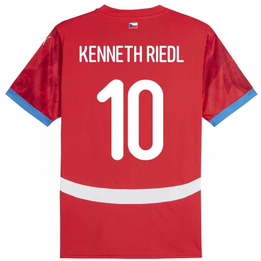 Kids Football Czech Republic Victor Kenneth Riedl #10 Red Home Jersey 24-26 T-Shirt Nz