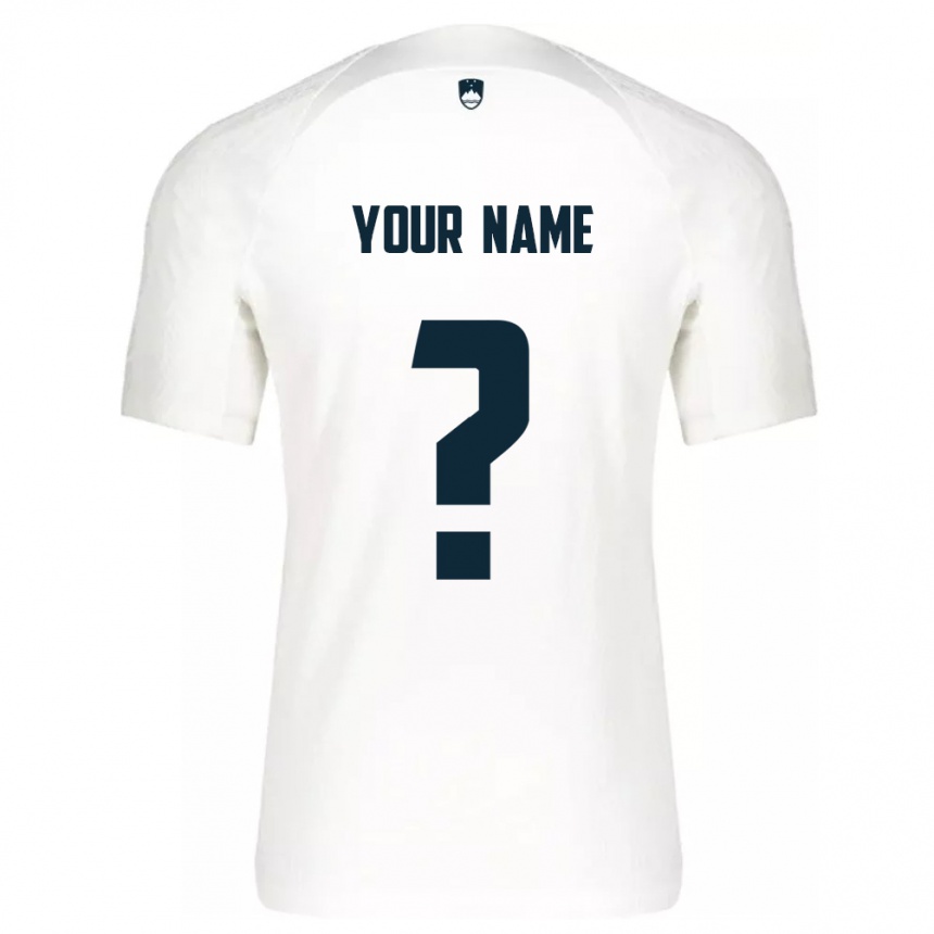 Kids Football Slovenia Your Name #0 White Home Jersey 24-26 T-Shirt Nz