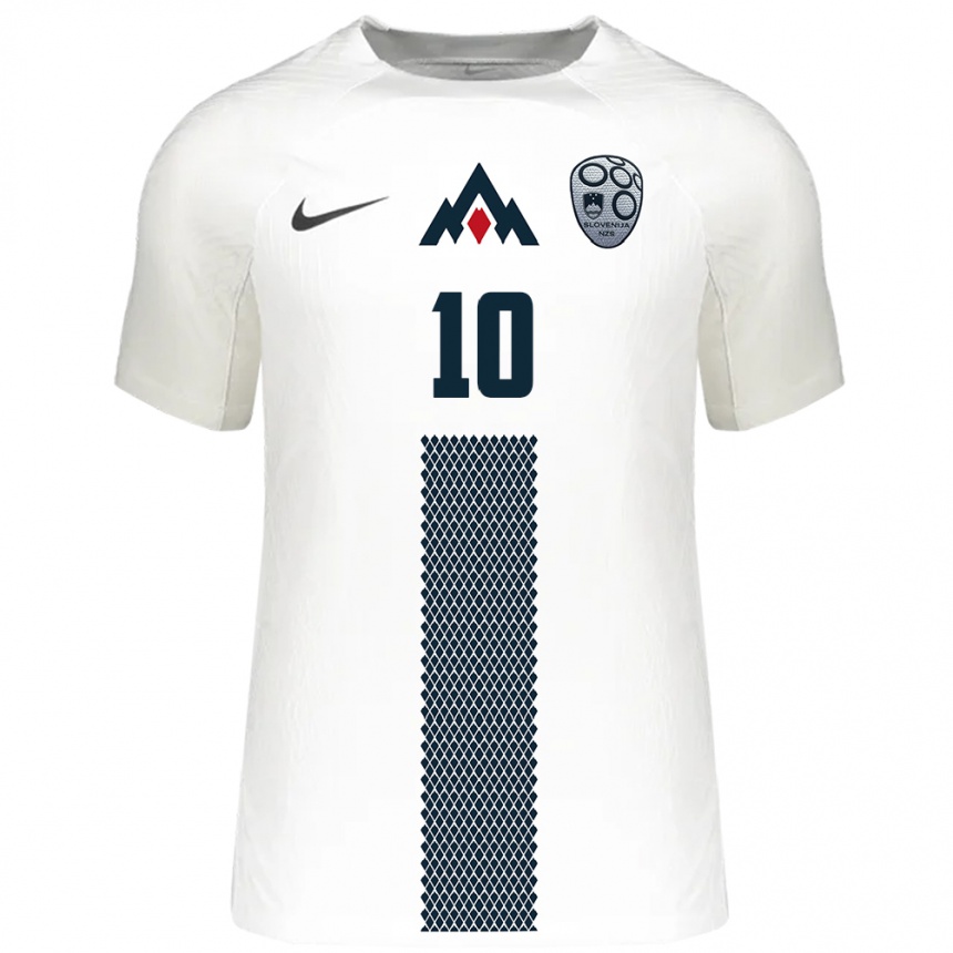 Kids Football Slovenia Sven Sunta #10 White Home Jersey 24-26 T-Shirt Nz