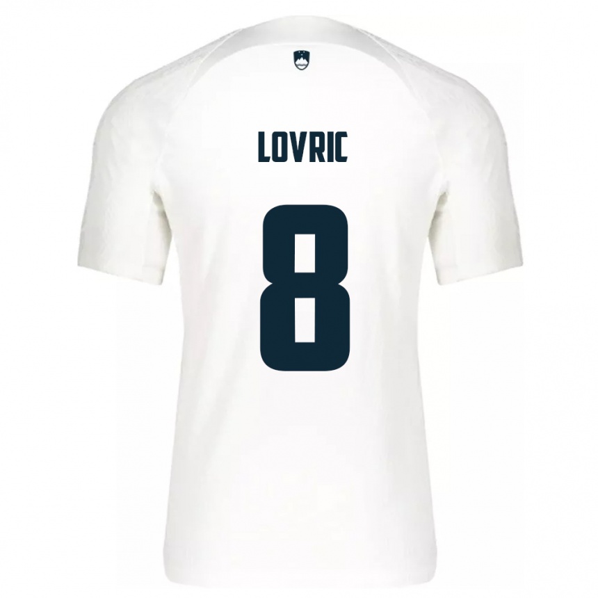 Kids Football Slovenia Sandi Lovric #8 White Home Jersey 24-26 T-Shirt Nz