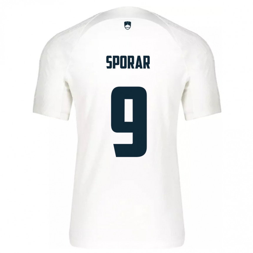 Kids Football Slovenia Andraz Sporar #9 White Home Jersey 24-26 T-Shirt Nz