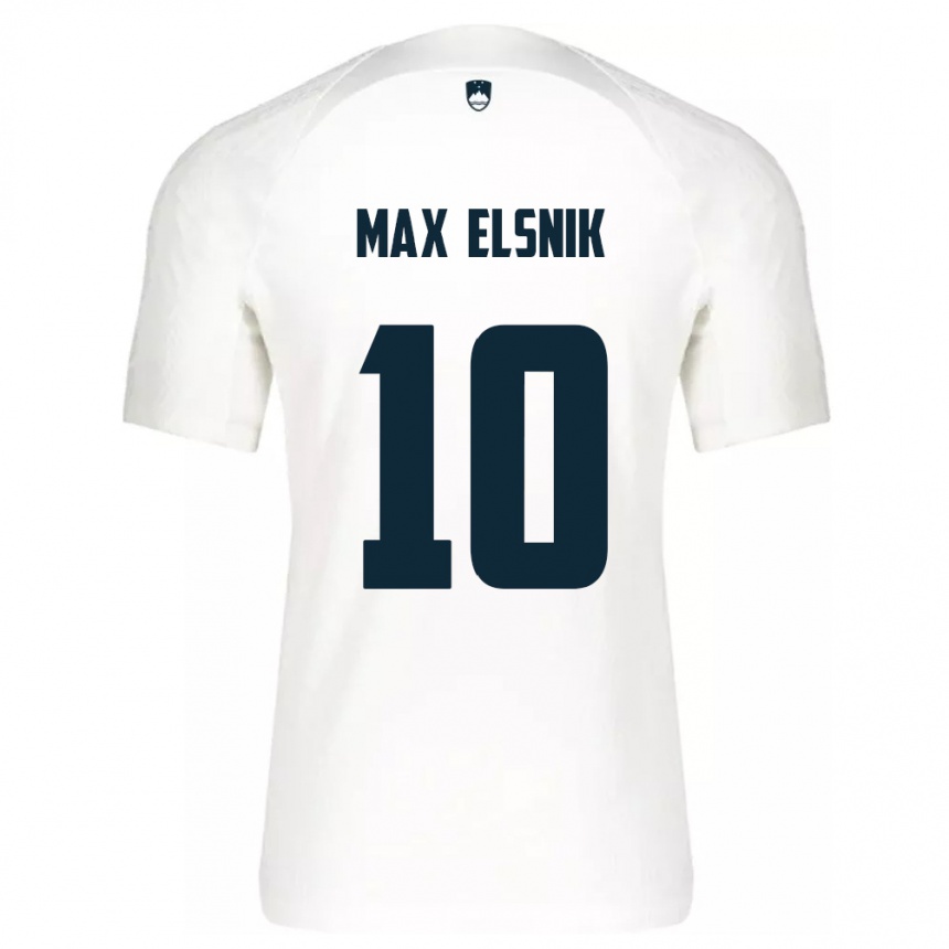 Kids Football Slovenia Timi Max Elsnik #10 White Home Jersey 24-26 T-Shirt Nz