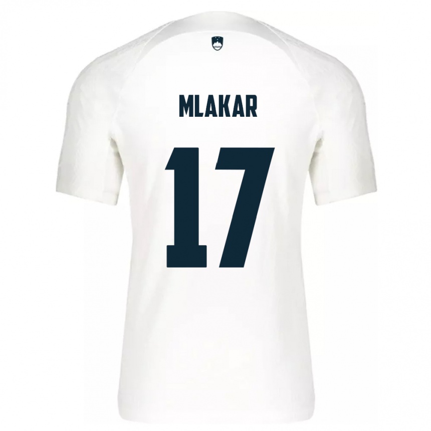 Kids Football Slovenia Jan Mlakar #17 White Home Jersey 24-26 T-Shirt Nz