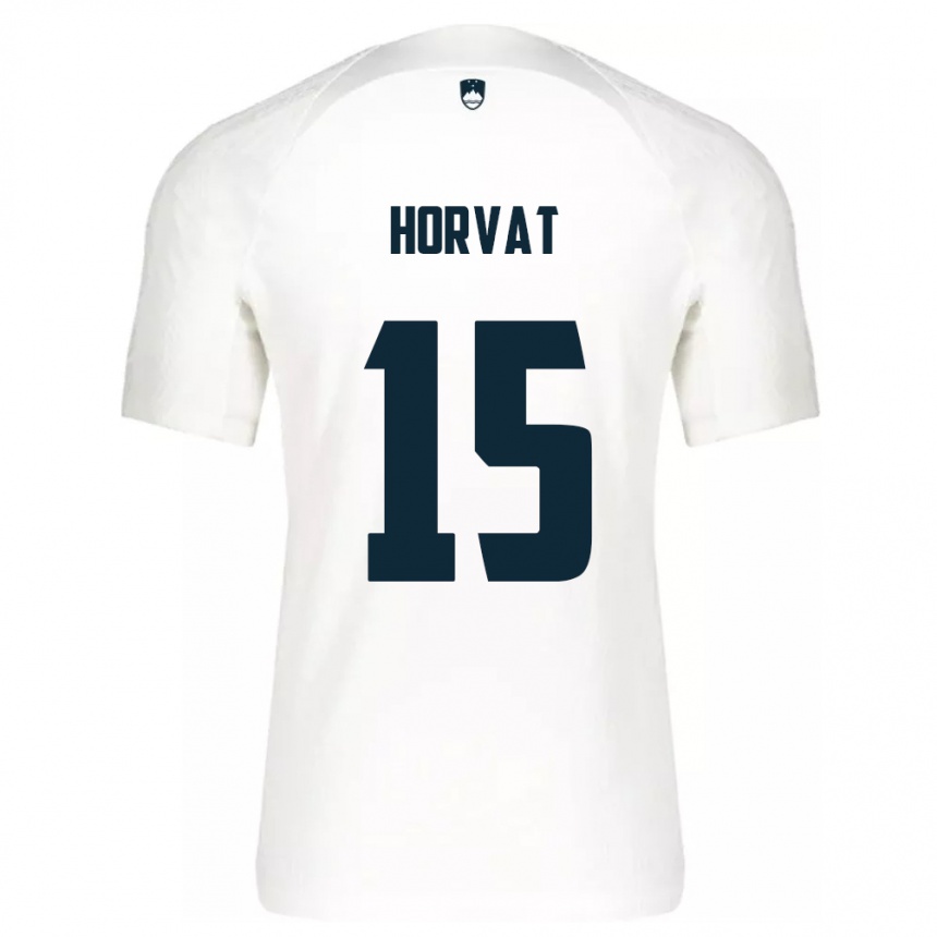 Kids Football Slovenia Tomi Horvat #15 White Home Jersey 24-26 T-Shirt Nz