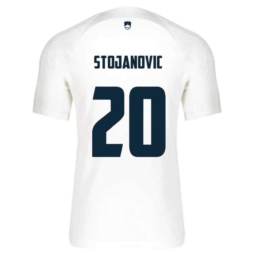 Kids Football Slovenia Petar Stojanović #20 White Home Jersey 24-26 T-Shirt Nz