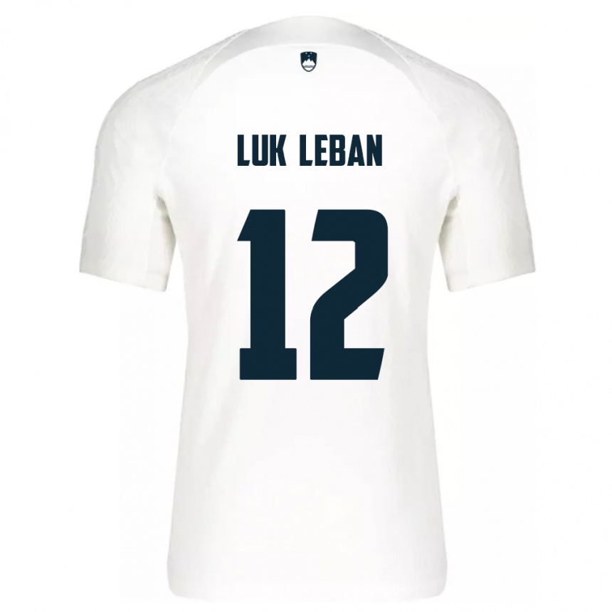 Kids Football Slovenia Zan Luk Leban #12 White Home Jersey 24-26 T-Shirt Nz