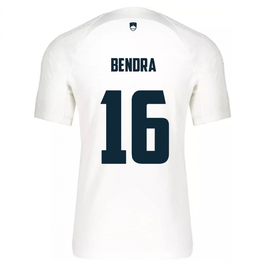 Kids Football Slovenia Kristjan Bendra #16 White Home Jersey 24-26 T-Shirt Nz