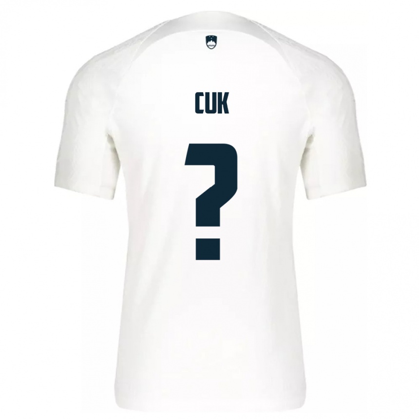 Kids Football Slovenia Tine Cuk #0 White Home Jersey 24-26 T-Shirt Nz