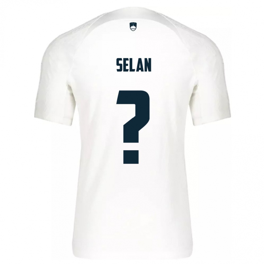 Kids Football Slovenia Beno Selan #0 White Home Jersey 24-26 T-Shirt Nz