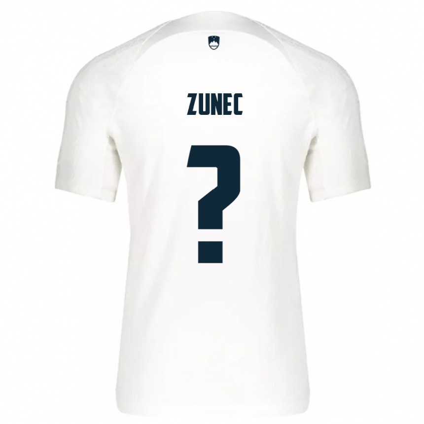 Kids Football Slovenia Bor Zunec #0 White Home Jersey 24-26 T-Shirt Nz