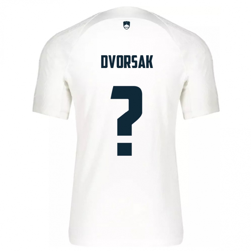 Kids Football Slovenia Matej Dvorsak #0 White Home Jersey 24-26 T-Shirt Nz