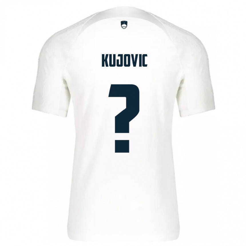 Kids Football Slovenia Tian Kujovic #0 White Home Jersey 24-26 T-Shirt Nz