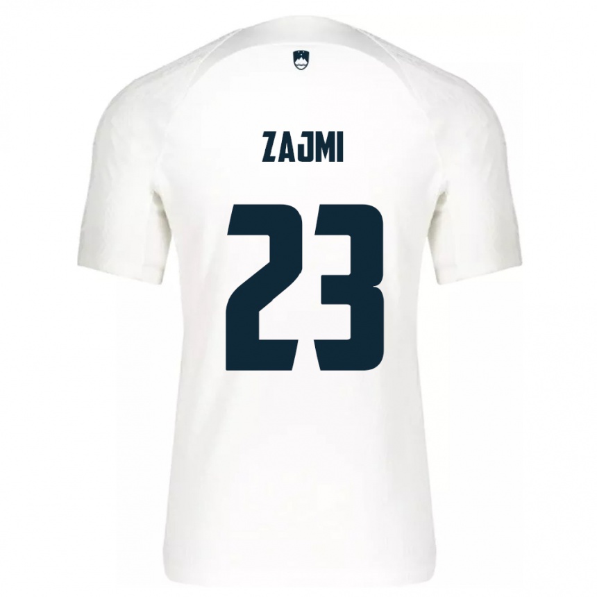 Kids Football Slovenia Luana Zajmi #23 White Home Jersey 24-26 T-Shirt Nz