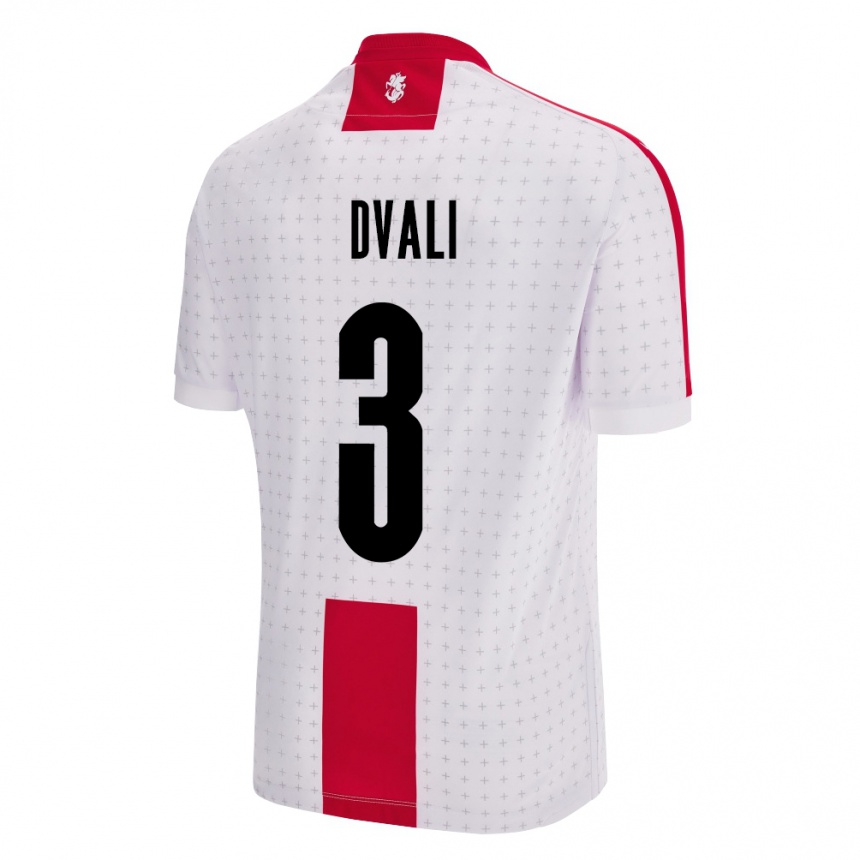 Kids Football Georgia Lasha Dvali #3 White Home Jersey 24-26 T-Shirt Nz