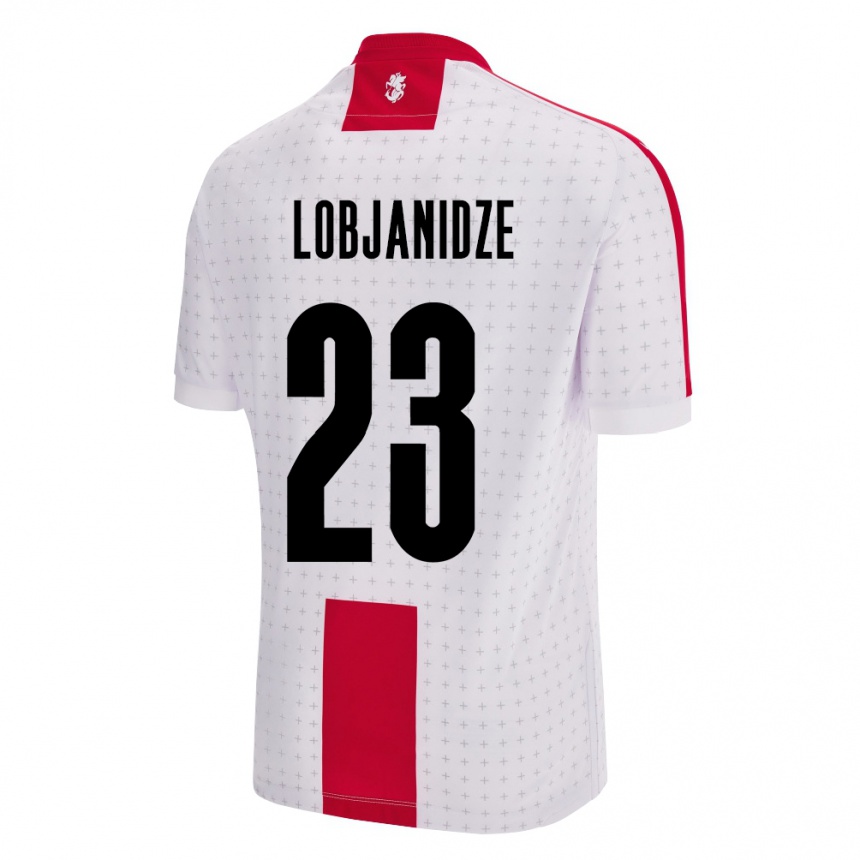 Kids Football Georgia Saba Lobjanidze #23 White Home Jersey 24-26 T-Shirt Nz