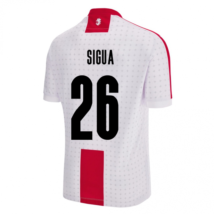 Kids Football Georgia Gabriel Sigua #26 White Home Jersey 24-26 T-Shirt Nz