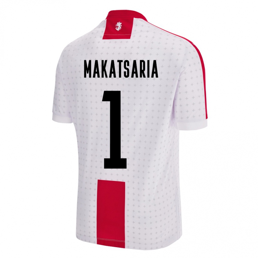 Kids Football Georgia Mikheil Makatsaria #1 White Home Jersey 24-26 T-Shirt Nz