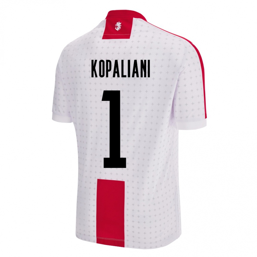 Kids Football Georgia Soso Kopaliani #1 White Home Jersey 24-26 T-Shirt Nz