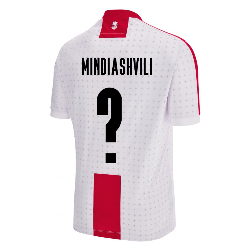 Kids Football Georgia Tornike Mindiashvili #0 White Home Jersey 24-26 T-Shirt Nz