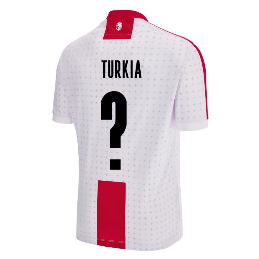 Kids Football Georgia Aleksandre Turkia #0 White Home Jersey 24-26 T-Shirt Nz