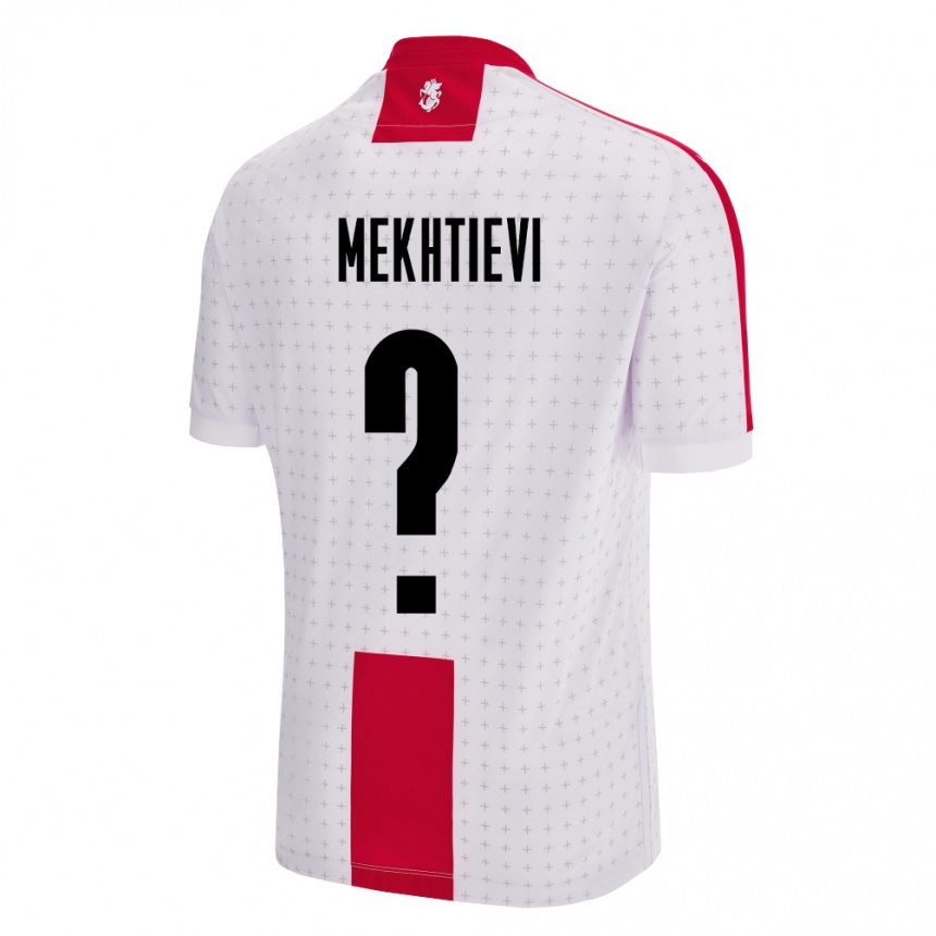 Kids Football Georgia Iusib Mekhtievi #0 White Home Jersey 24-26 T-Shirt Nz