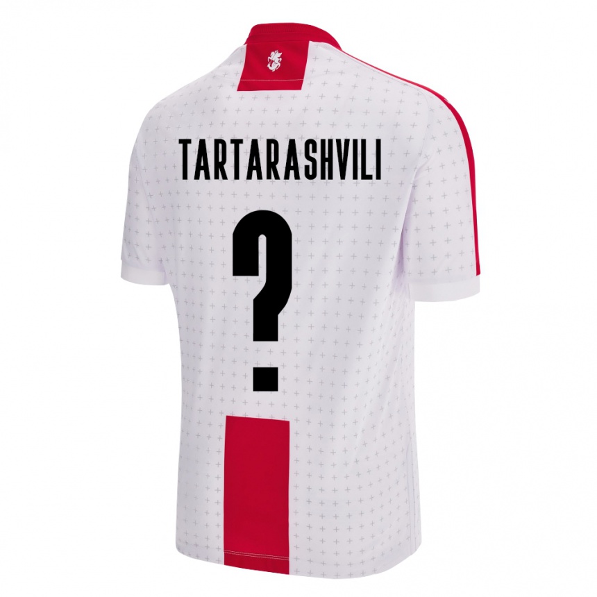 Kids Football Georgia Saba Tartarashvili #0 White Home Jersey 24-26 T-Shirt Nz