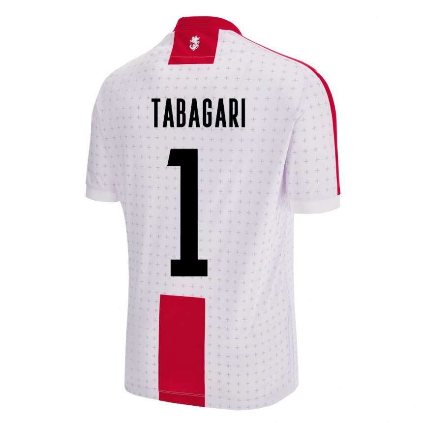 Kids Football Georgia Eka Tabagari #1 White Home Jersey 24-26 T-Shirt Nz