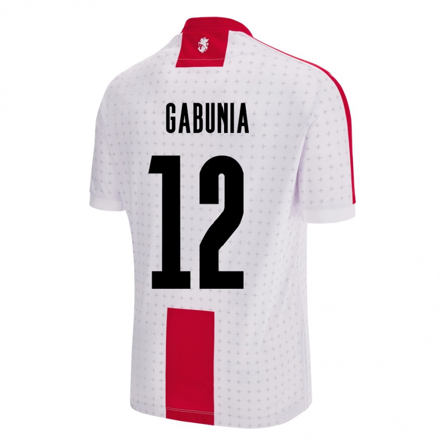 Kids Football Georgia Tatia Gabunia #12 White Home Jersey 24-26 T-Shirt Nz