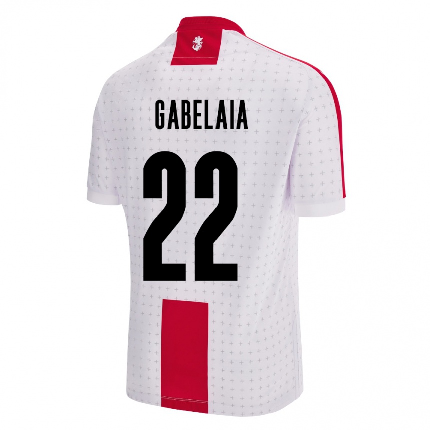 Kids Football Georgia Svetalna Gabelaia #22 White Home Jersey 24-26 T-Shirt Nz