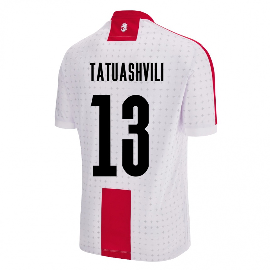 Kids Football Georgia Tamar Tatuashvili #13 White Home Jersey 24-26 T-Shirt Nz