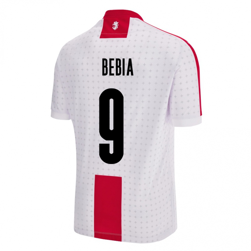 Kids Football Georgia Maiko Bebia #9 White Home Jersey 24-26 T-Shirt Nz