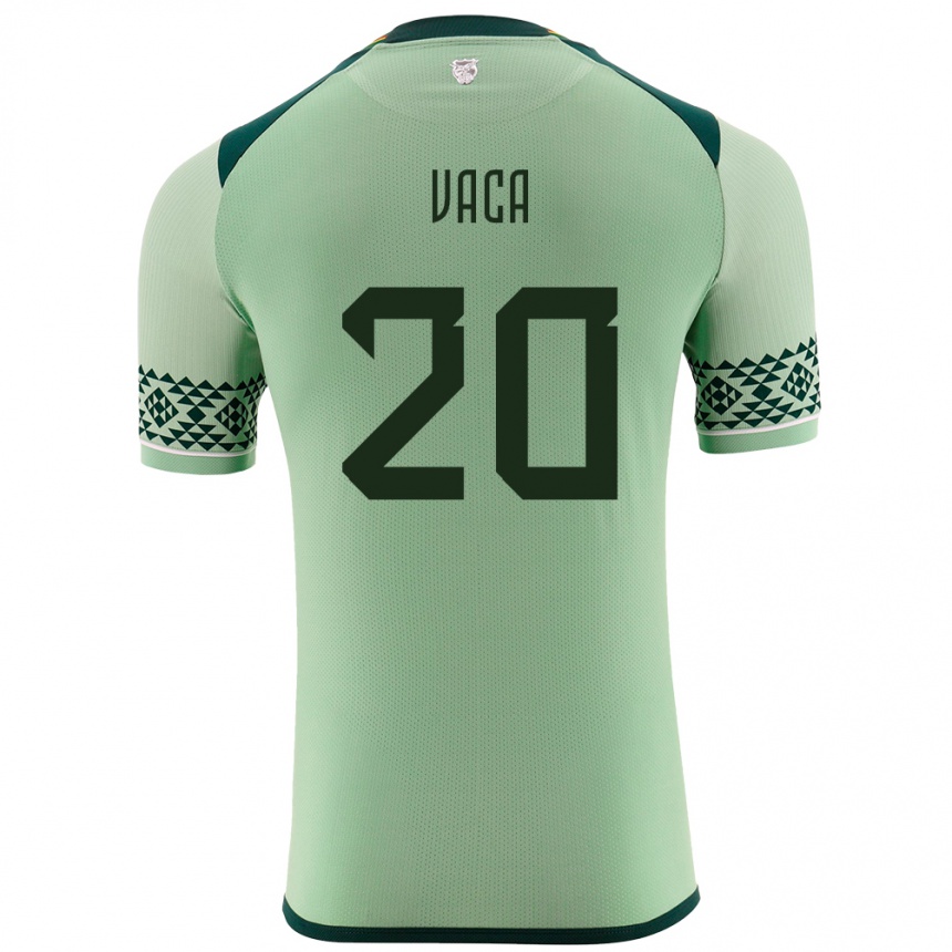 Kids Football Bolivia Pablo Vaca #20 Light Green Home Jersey 24-26 T-Shirt Nz