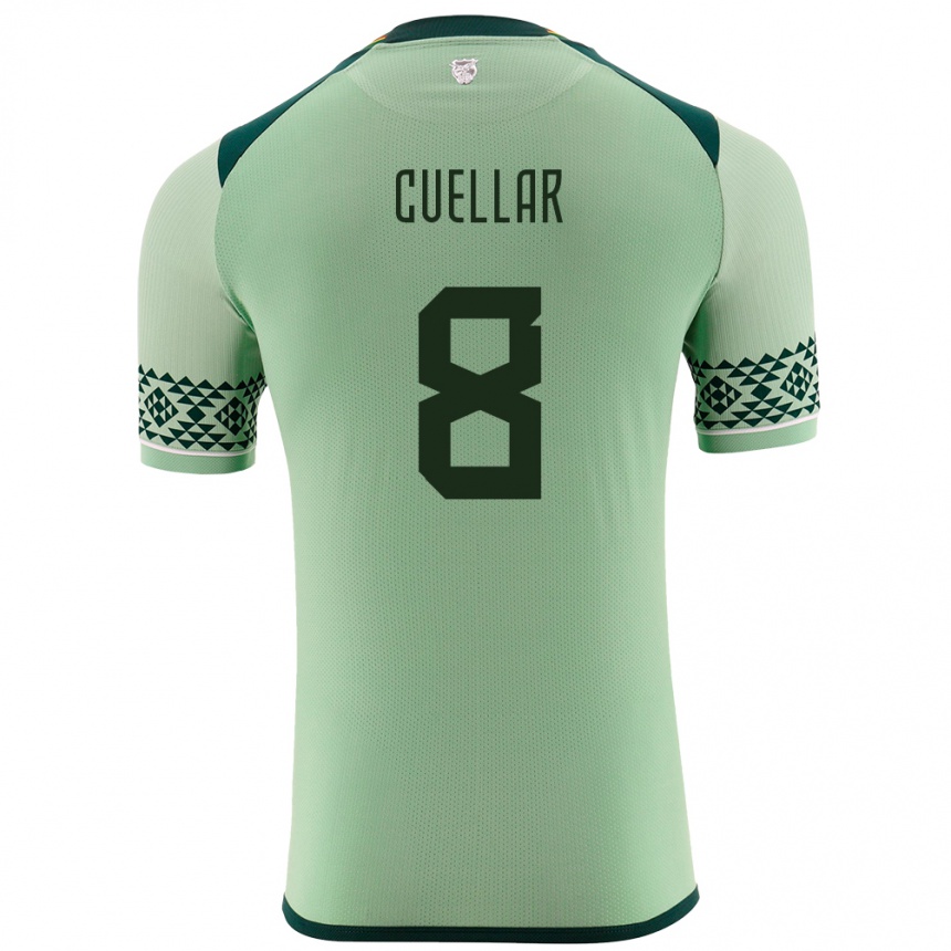 Kids Football Bolivia Jaume Cuéllar #8 Light Green Home Jersey 24-26 T-Shirt Nz