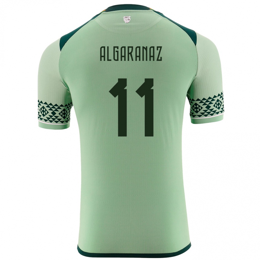 Kids Football Bolivia Carmelo Algarañaz #11 Light Green Home Jersey 24-26 T-Shirt Nz